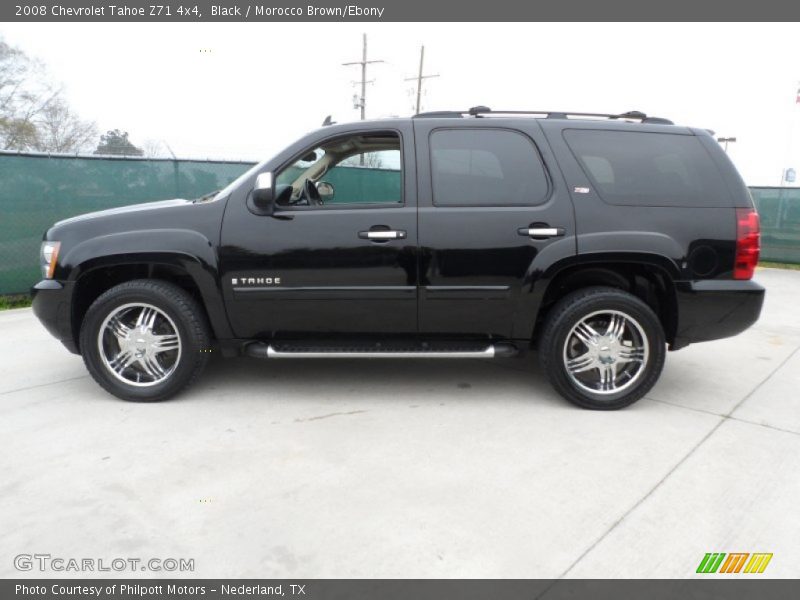 Black / Morocco Brown/Ebony 2008 Chevrolet Tahoe Z71 4x4