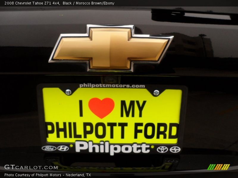 Black / Morocco Brown/Ebony 2008 Chevrolet Tahoe Z71 4x4