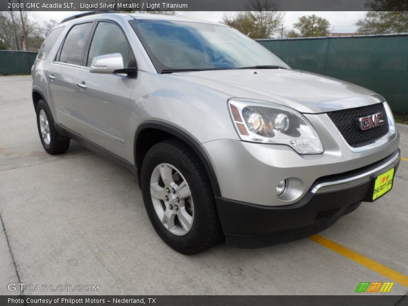 Liquid Silver Metallic / Light Titanium 2008 GMC Acadia SLT