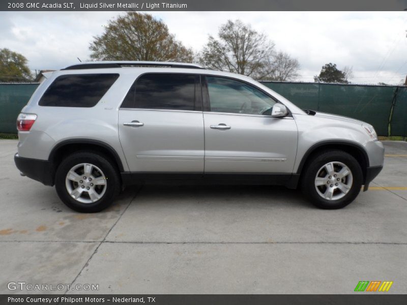 Liquid Silver Metallic / Light Titanium 2008 GMC Acadia SLT