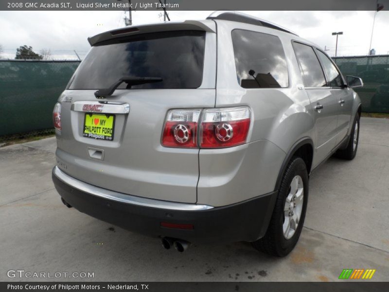 Liquid Silver Metallic / Light Titanium 2008 GMC Acadia SLT