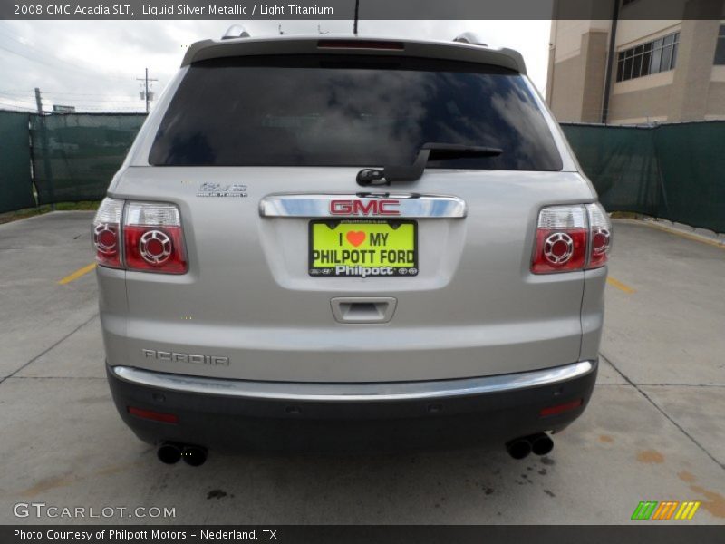 Liquid Silver Metallic / Light Titanium 2008 GMC Acadia SLT
