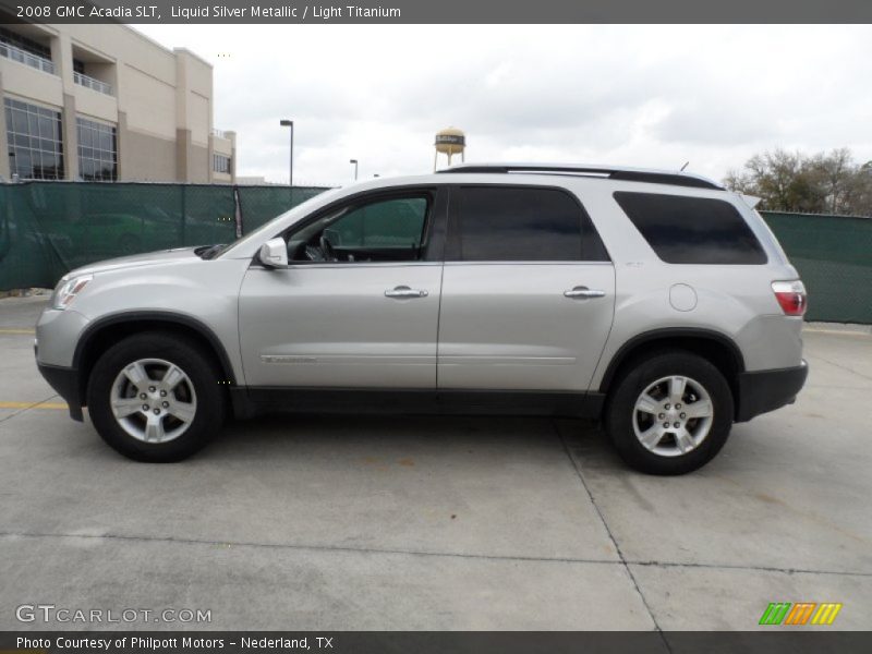 Liquid Silver Metallic / Light Titanium 2008 GMC Acadia SLT