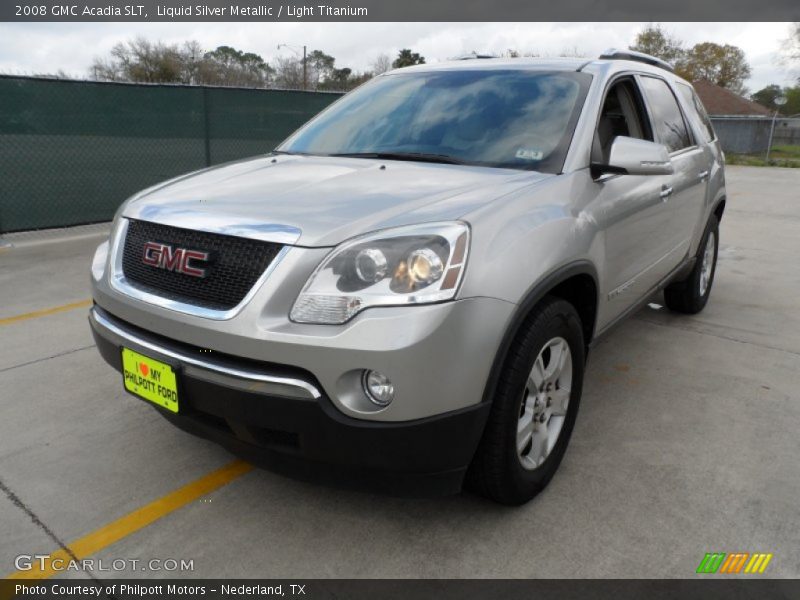 Liquid Silver Metallic / Light Titanium 2008 GMC Acadia SLT
