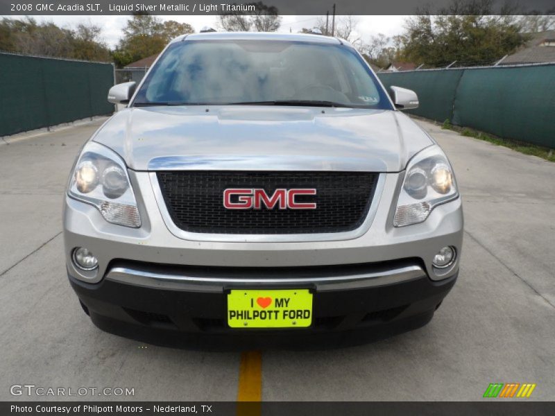 Liquid Silver Metallic / Light Titanium 2008 GMC Acadia SLT