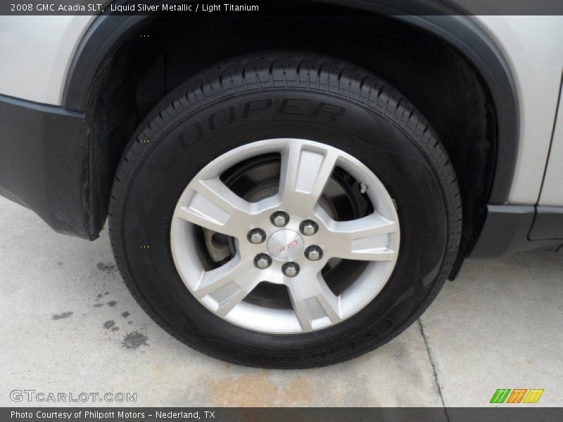 Liquid Silver Metallic / Light Titanium 2008 GMC Acadia SLT