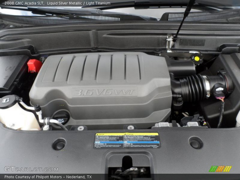Liquid Silver Metallic / Light Titanium 2008 GMC Acadia SLT