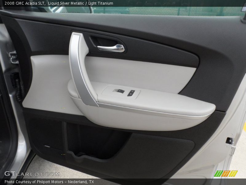 Liquid Silver Metallic / Light Titanium 2008 GMC Acadia SLT