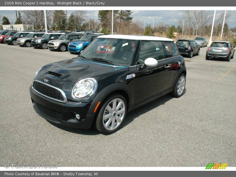 Midnight Black / Black/Grey 2009 Mini Cooper S Hardtop