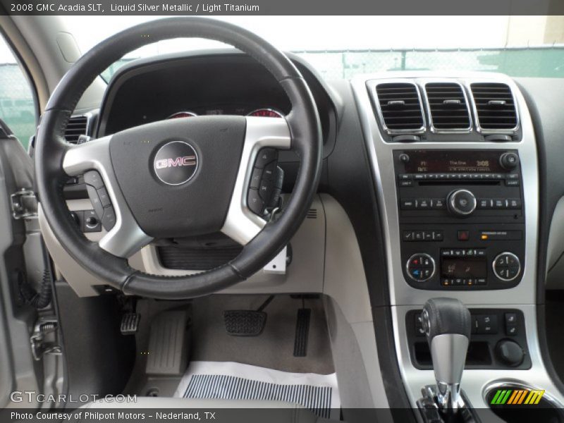 Liquid Silver Metallic / Light Titanium 2008 GMC Acadia SLT