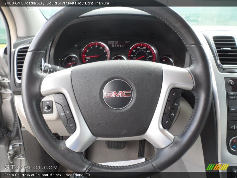 Liquid Silver Metallic / Light Titanium 2008 GMC Acadia SLT