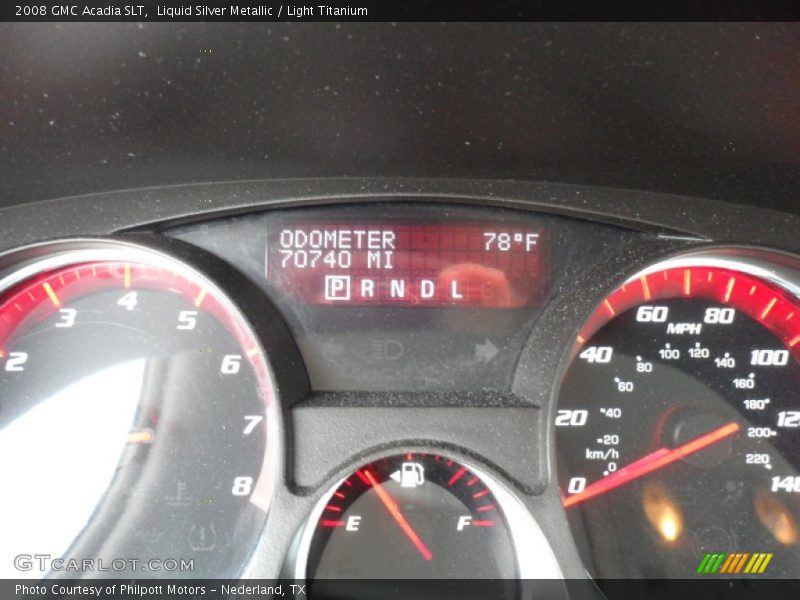 Liquid Silver Metallic / Light Titanium 2008 GMC Acadia SLT