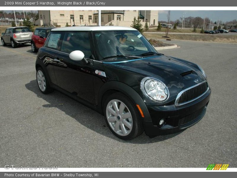 Midnight Black / Black/Grey 2009 Mini Cooper S Hardtop