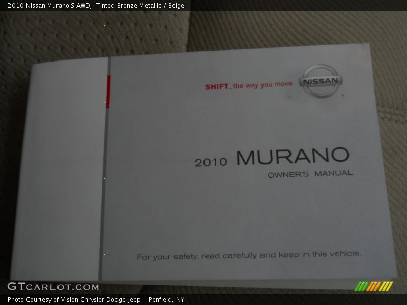 Tinted Bronze Metallic / Beige 2010 Nissan Murano S AWD
