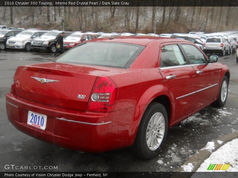 Inferno Red Crystal Pearl / Dark Slate Gray 2010 Chrysler 300 Touring