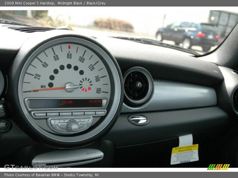 Midnight Black / Black/Grey 2009 Mini Cooper S Hardtop