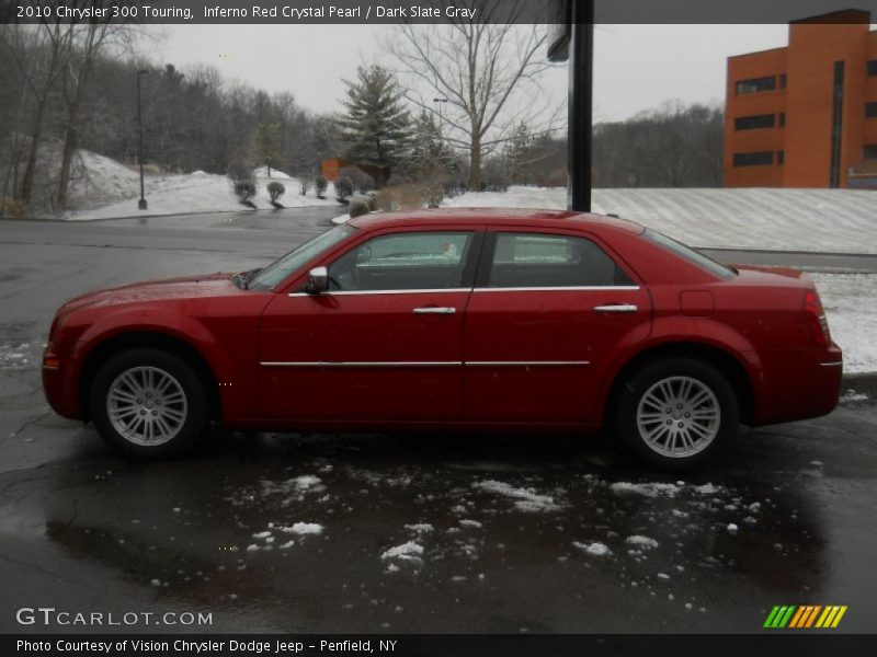Inferno Red Crystal Pearl / Dark Slate Gray 2010 Chrysler 300 Touring