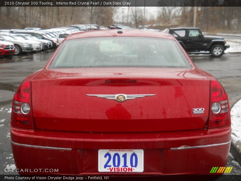 Inferno Red Crystal Pearl / Dark Slate Gray 2010 Chrysler 300 Touring