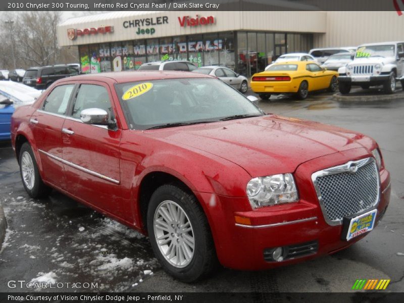 Inferno Red Crystal Pearl / Dark Slate Gray 2010 Chrysler 300 Touring