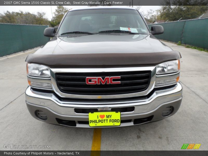 Steel Gray Metallic / Dark Pewter 2007 GMC Sierra 1500 Classic SL Crew Cab