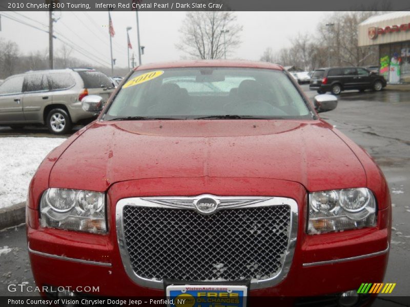 Inferno Red Crystal Pearl / Dark Slate Gray 2010 Chrysler 300 Touring