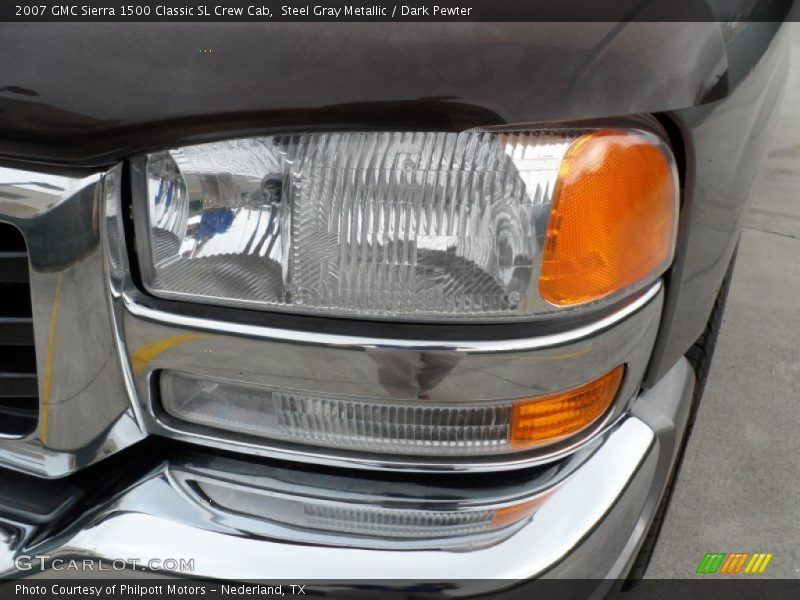 Steel Gray Metallic / Dark Pewter 2007 GMC Sierra 1500 Classic SL Crew Cab