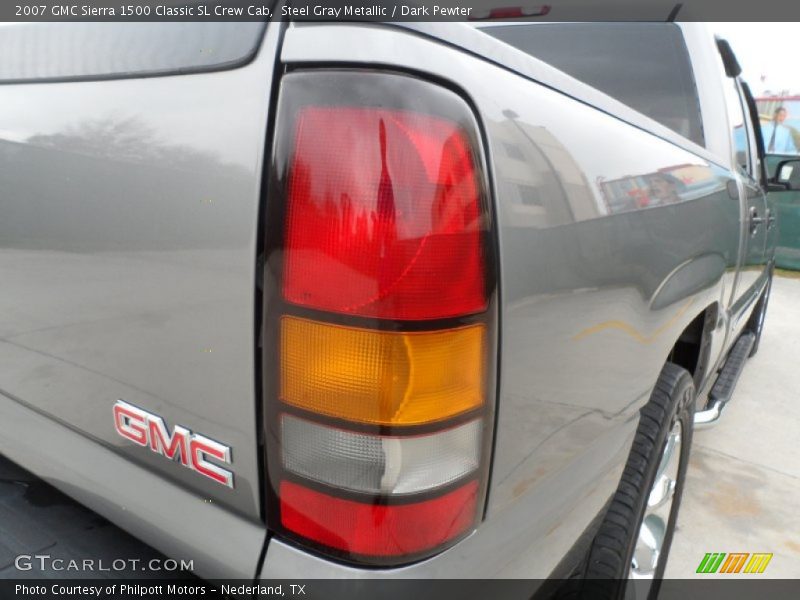 Steel Gray Metallic / Dark Pewter 2007 GMC Sierra 1500 Classic SL Crew Cab