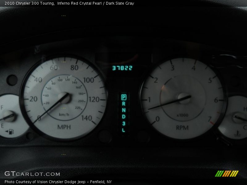 Inferno Red Crystal Pearl / Dark Slate Gray 2010 Chrysler 300 Touring