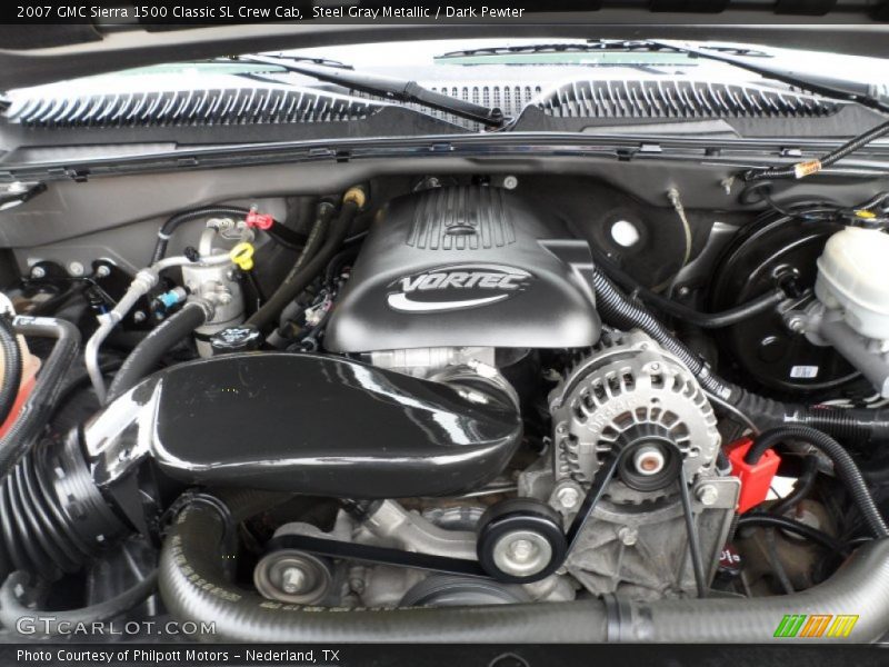 Steel Gray Metallic / Dark Pewter 2007 GMC Sierra 1500 Classic SL Crew Cab