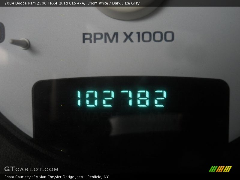 Bright White / Dark Slate Gray 2004 Dodge Ram 2500 TRX4 Quad Cab 4x4