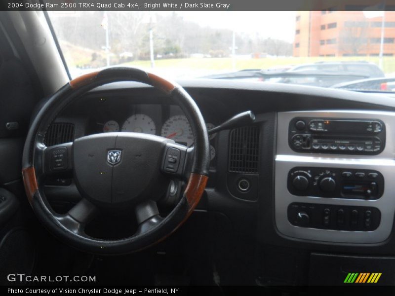 Bright White / Dark Slate Gray 2004 Dodge Ram 2500 TRX4 Quad Cab 4x4