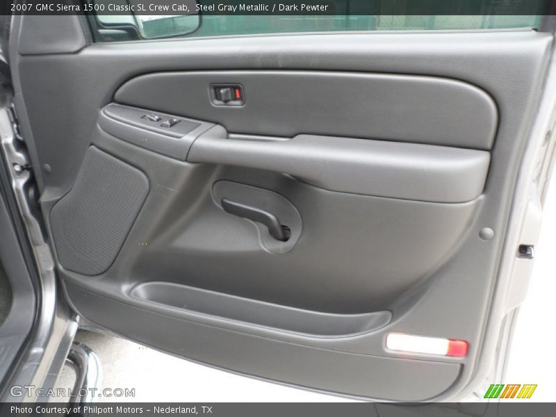 Steel Gray Metallic / Dark Pewter 2007 GMC Sierra 1500 Classic SL Crew Cab