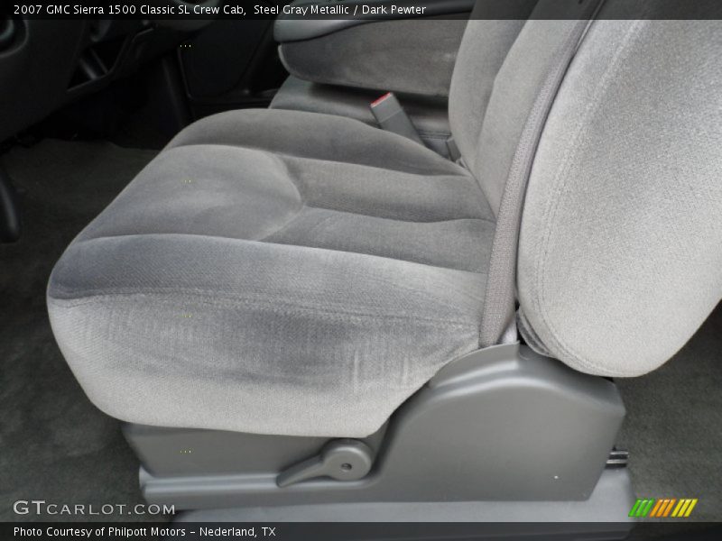 Steel Gray Metallic / Dark Pewter 2007 GMC Sierra 1500 Classic SL Crew Cab