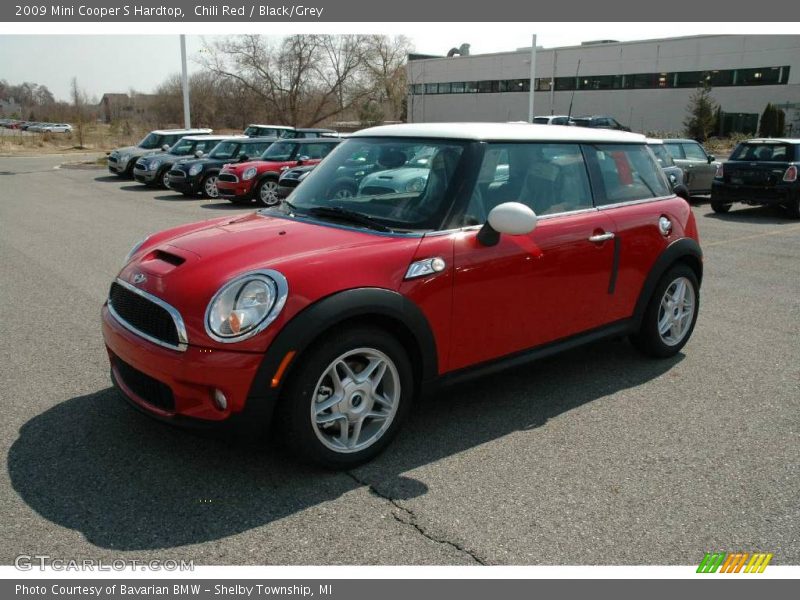 Chili Red / Black/Grey 2009 Mini Cooper S Hardtop