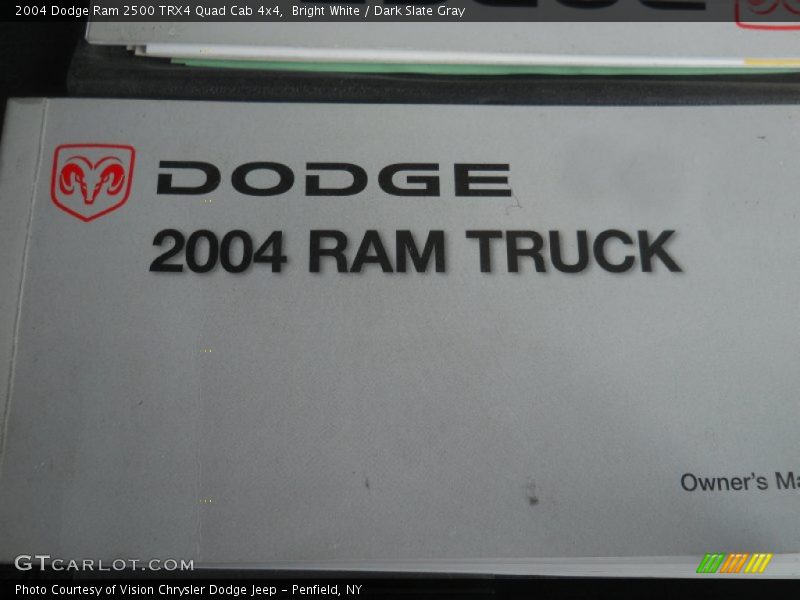 Bright White / Dark Slate Gray 2004 Dodge Ram 2500 TRX4 Quad Cab 4x4