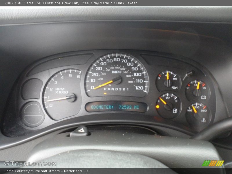 Steel Gray Metallic / Dark Pewter 2007 GMC Sierra 1500 Classic SL Crew Cab