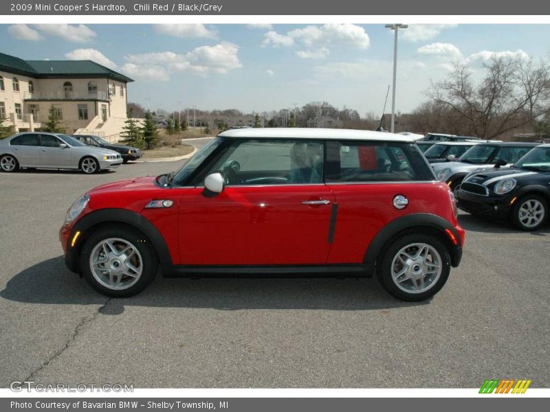 Chili Red / Black/Grey 2009 Mini Cooper S Hardtop