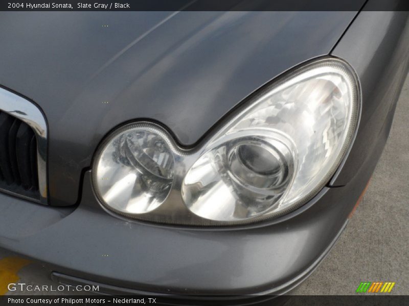 Slate Gray / Black 2004 Hyundai Sonata