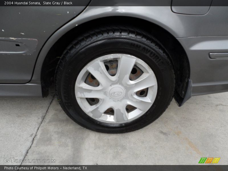 Slate Gray / Black 2004 Hyundai Sonata