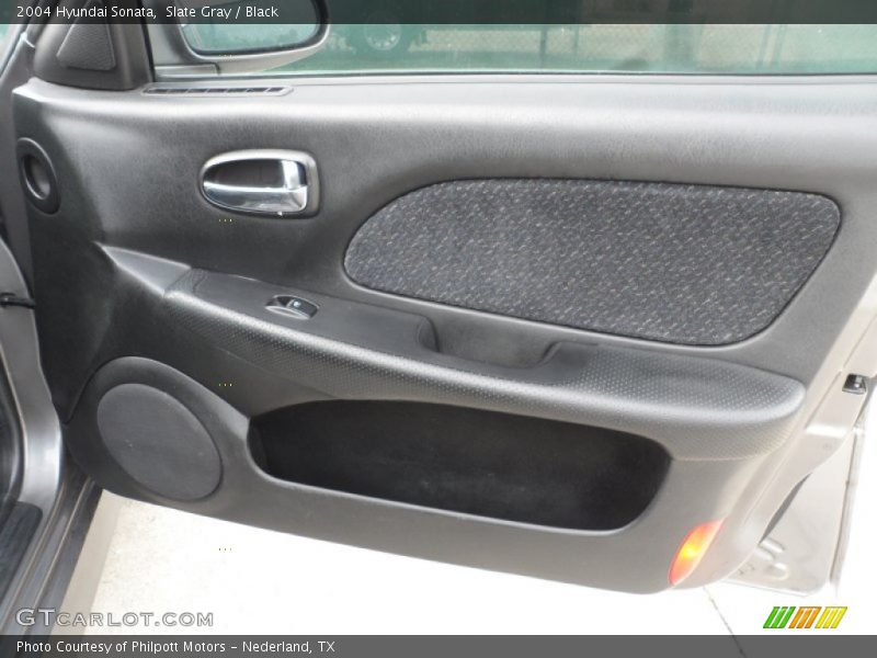 Slate Gray / Black 2004 Hyundai Sonata