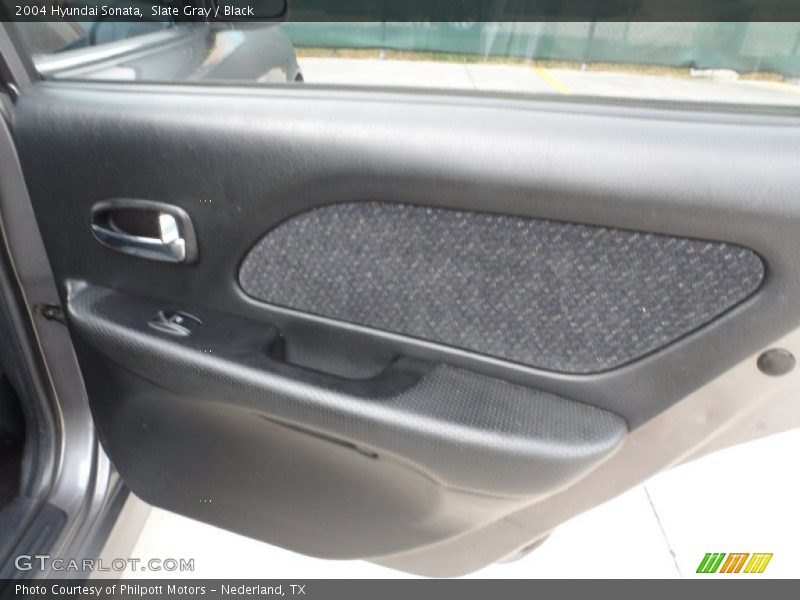 Slate Gray / Black 2004 Hyundai Sonata