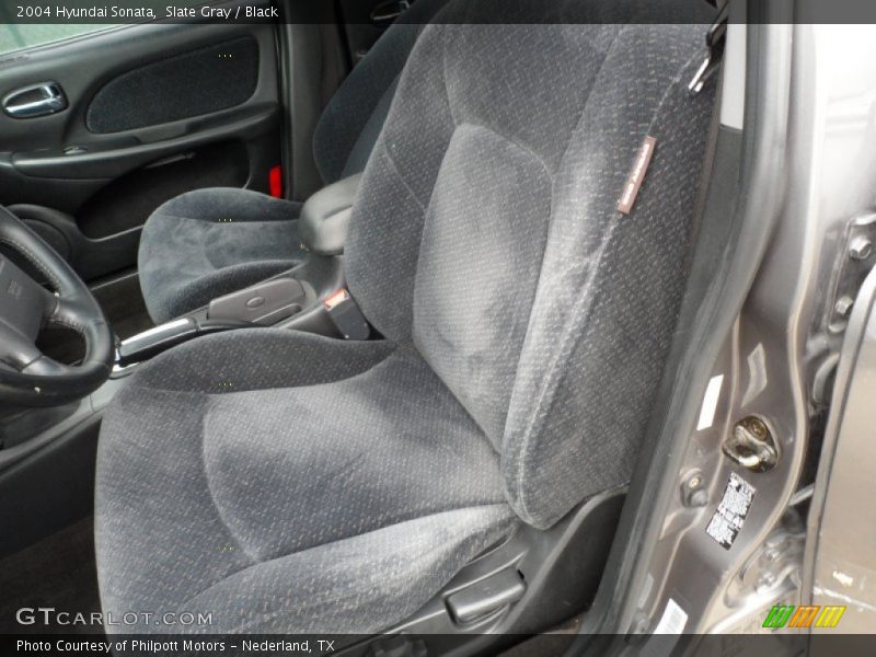 Slate Gray / Black 2004 Hyundai Sonata