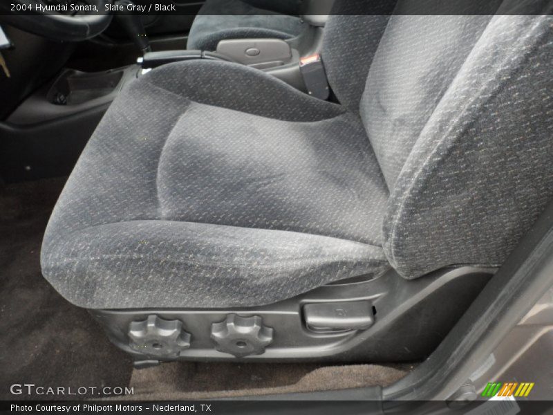Slate Gray / Black 2004 Hyundai Sonata