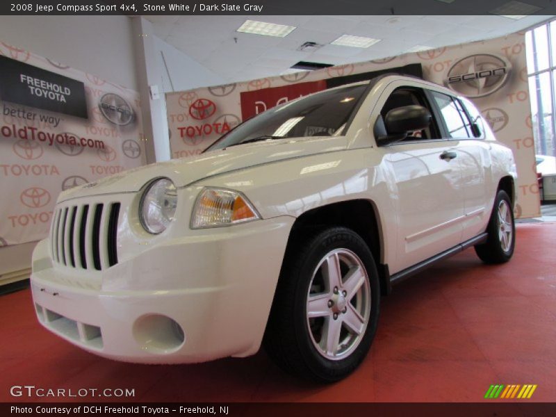 Stone White / Dark Slate Gray 2008 Jeep Compass Sport 4x4