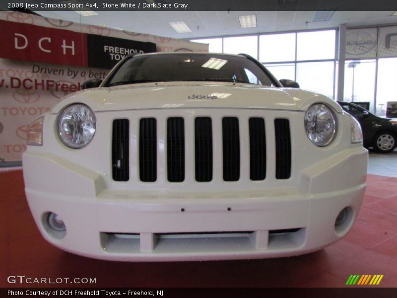 Stone White / Dark Slate Gray 2008 Jeep Compass Sport 4x4