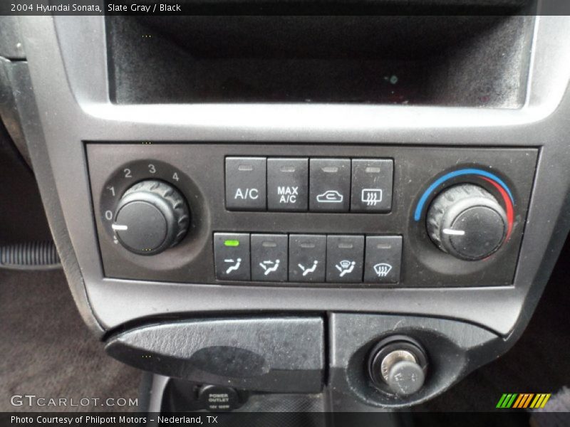 Slate Gray / Black 2004 Hyundai Sonata