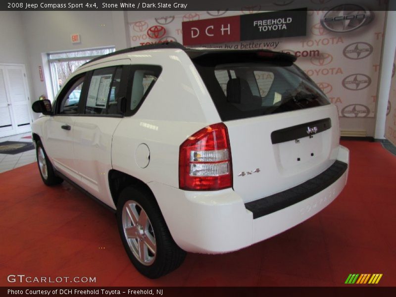 Stone White / Dark Slate Gray 2008 Jeep Compass Sport 4x4