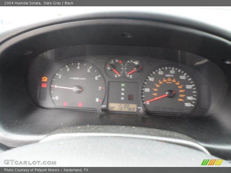 Slate Gray / Black 2004 Hyundai Sonata