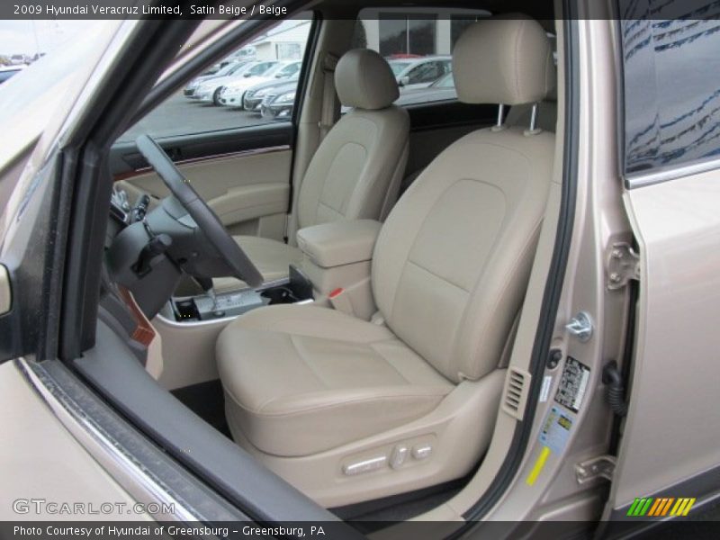  2009 Veracruz Limited Beige Interior