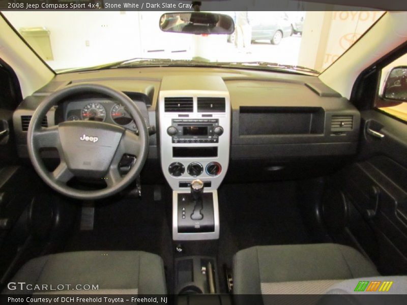Stone White / Dark Slate Gray 2008 Jeep Compass Sport 4x4